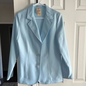 Vintage Tom Boy of California Elegant Sky Blue Women's Blazer